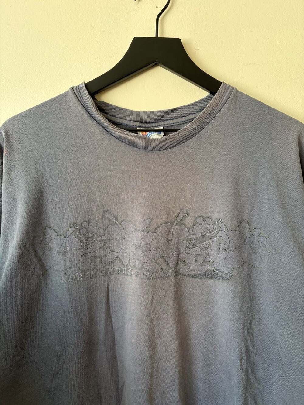 Hanes North Shore Hawaii Graphic T-Shirt Adult XL Blue